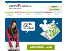 Tablet Screenshot of crazyfreepclaptop.com